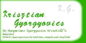 krisztian gyorgyovics business card